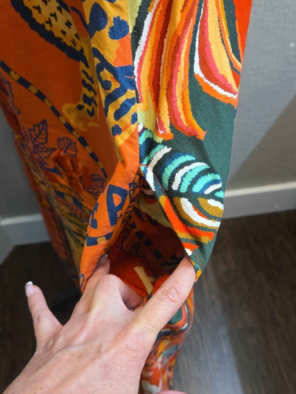Anthropologie by Farm Rio Mosaic Ruffled Sun Midi Dress - Picture 9 of 15
